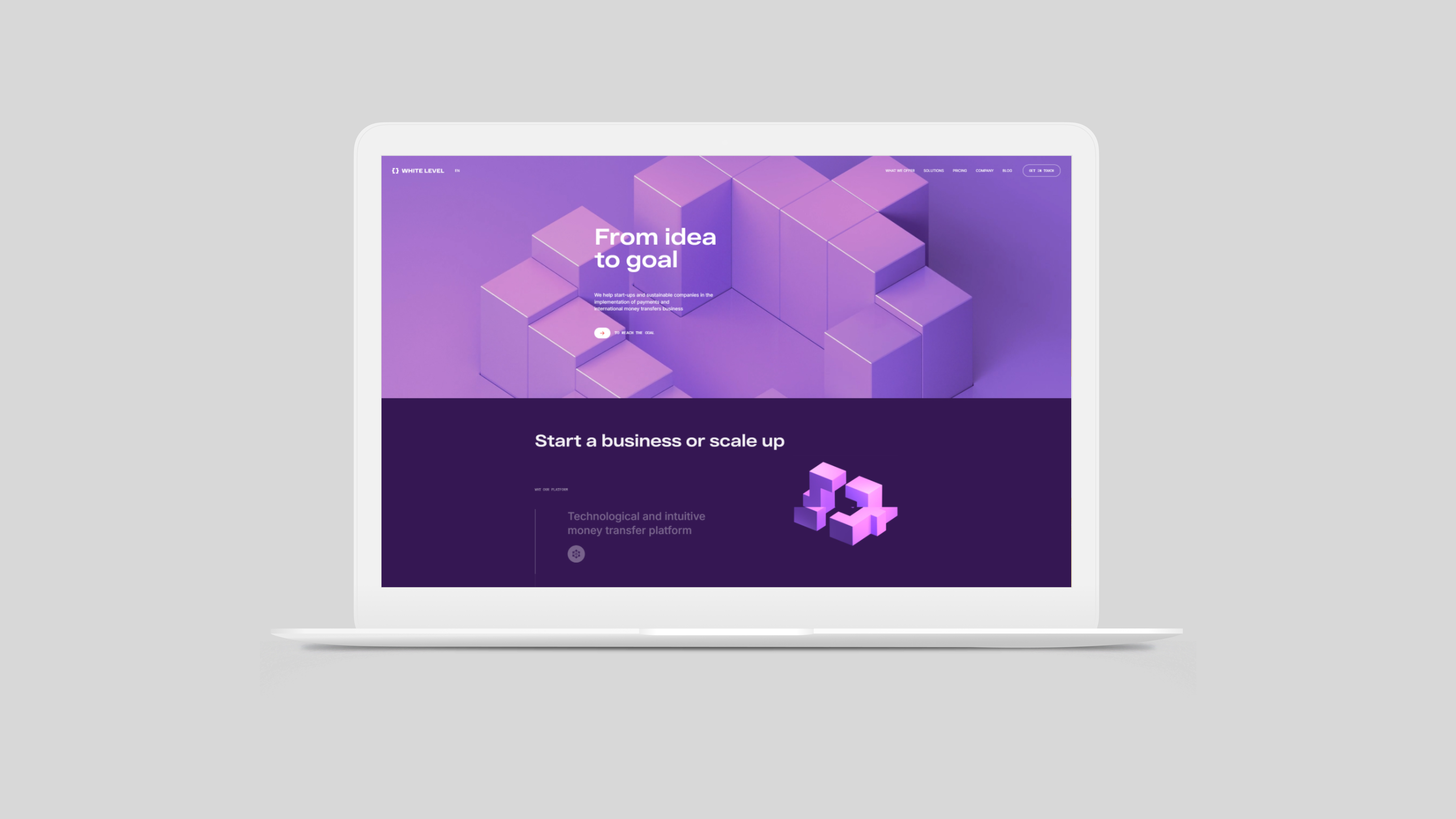 White Level — сайт финтех-платформы